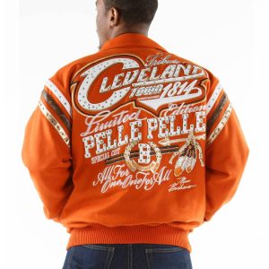Pelle Pelle Limited Edition Tribute Cleveland 1814 Wool Orange Jacket