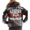Pelle Pelle Live Like a King MB Black Fur Hood Leather Jacket
