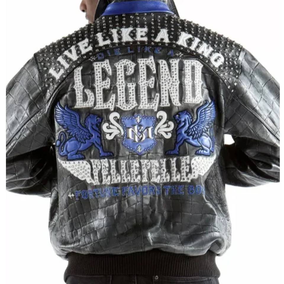 Pelle Pelle Live Like a King MB Black Leather Jacket