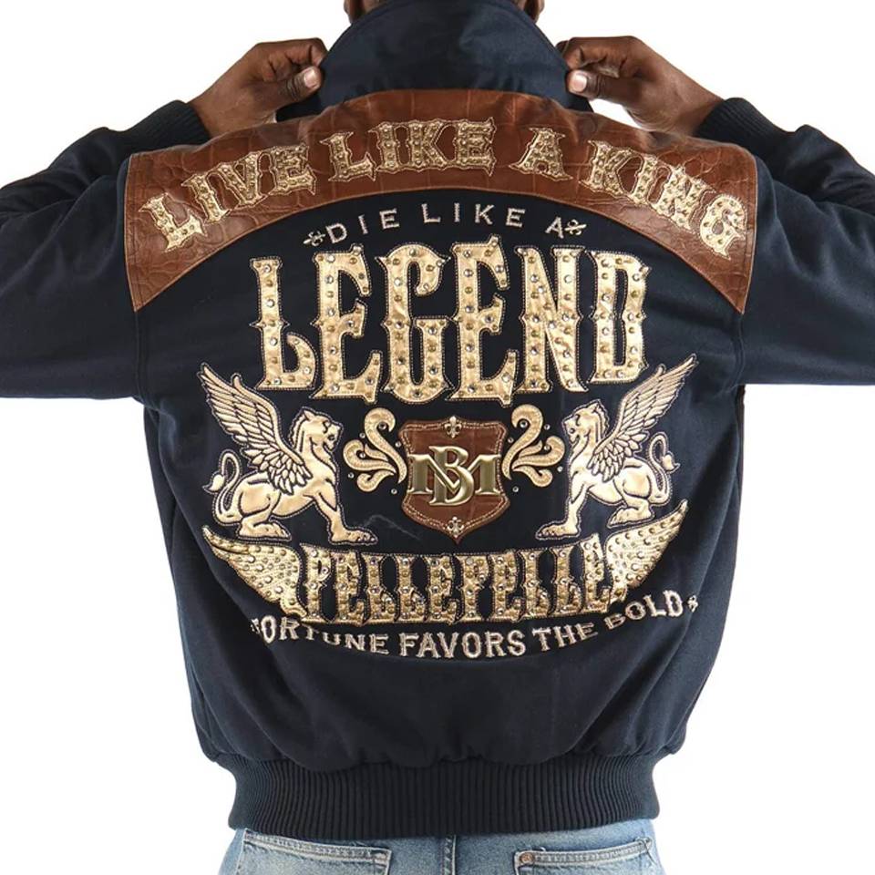 Pelle Pelle Live Like a King MB Navy Wool Jacket