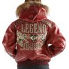 Pelle Pelle Live Like a Queen 1978 Maroon Fur Hood Leather Jacket