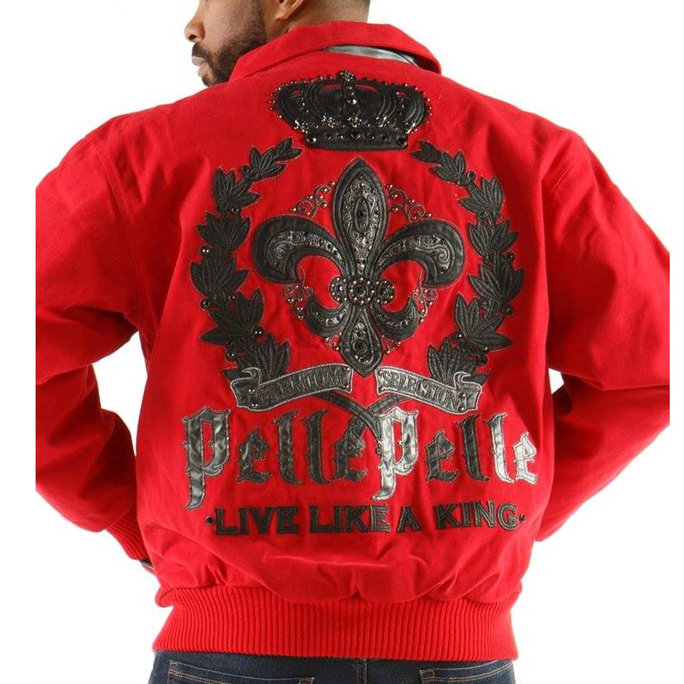 Pelle Pelle Live like a King Red Wool Jacket