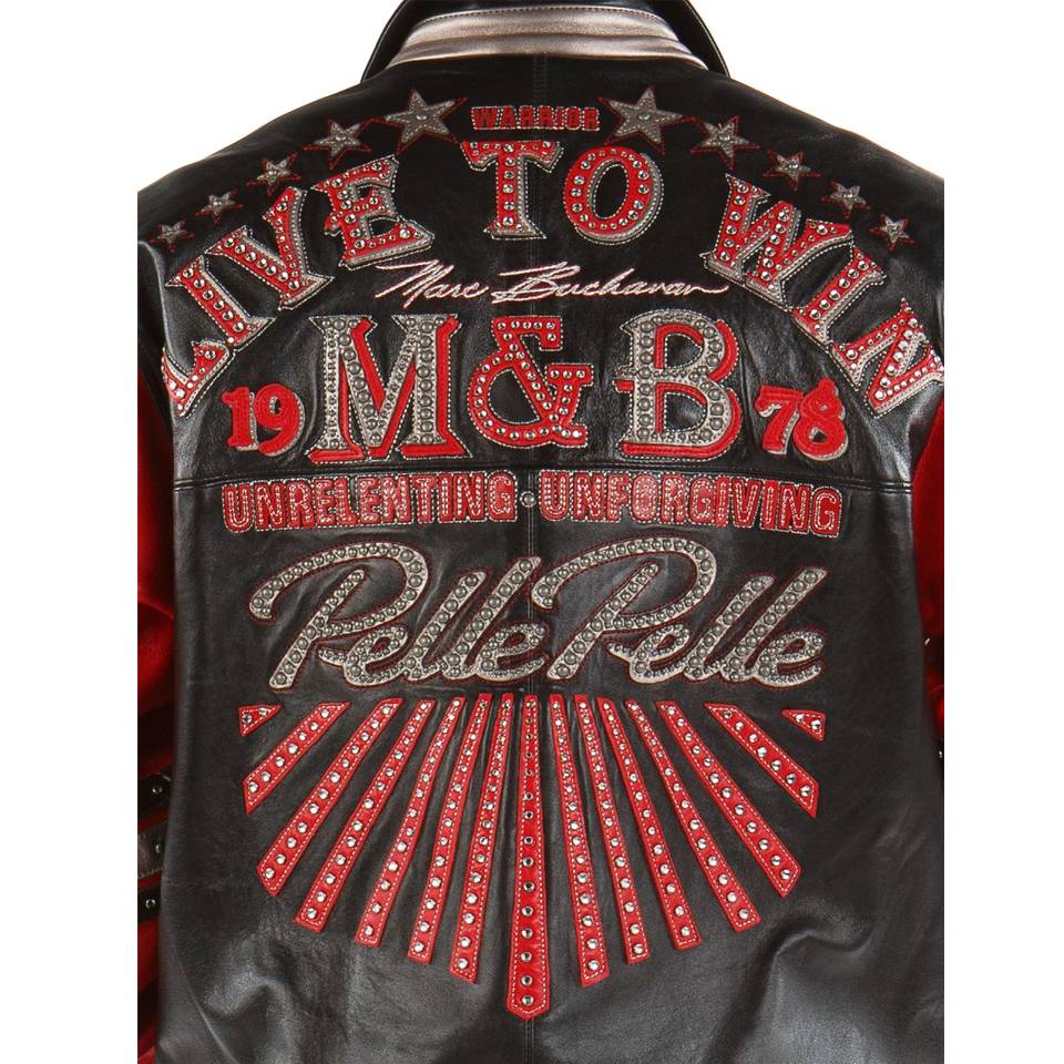 Pelle Pelle Live to Win Black Leather Jacket