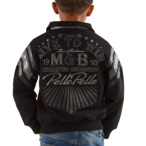 Pelle Pelle Live to Win MB 1978 Black Boys Jacket