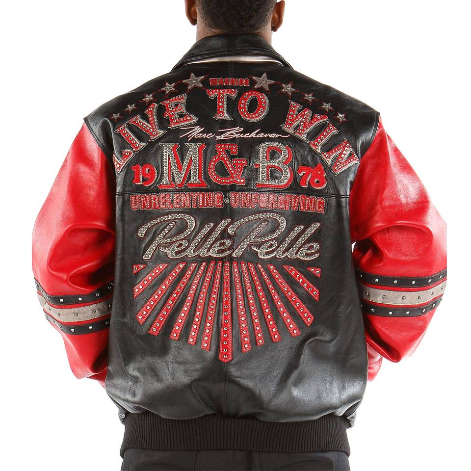 Pelle Pelle Live to Win MB 1978 Black Leather Jacket