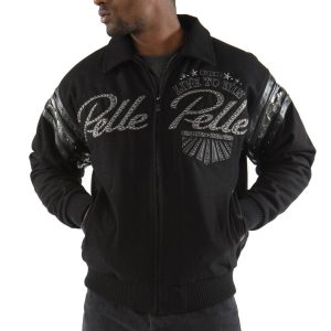 Pelle Pelle Live to Win MB 1978 Black Wool Jacket