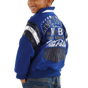 Pelle Pelle Live to Win MB 1978 Blue Boys Wool Jacket