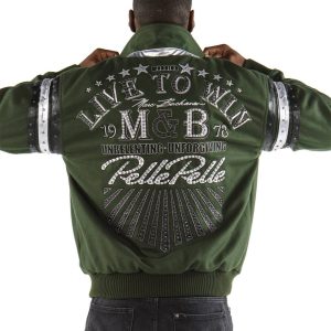 Pelle Pelle Live to Win MB 1978 Green Wool Jacket