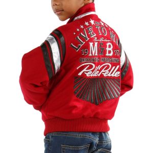 Pelle Pelle Live to Win MB 1978 Red Jacket For Wool Kids