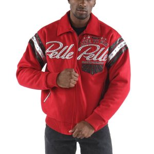 Pelle Pelle Live to Win MB 1978 Red Wool Jacket
