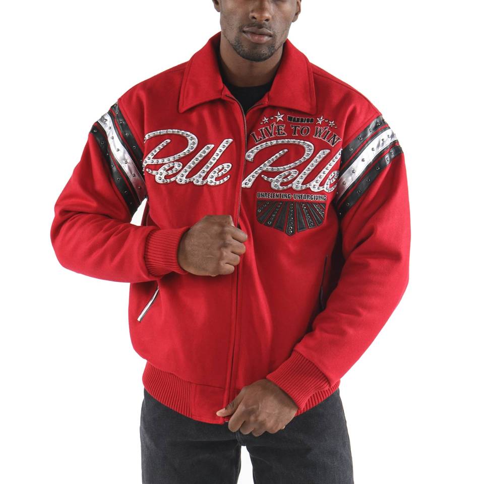 Pelle Pelle Live to Win MB 1978 Red Wool Jacket