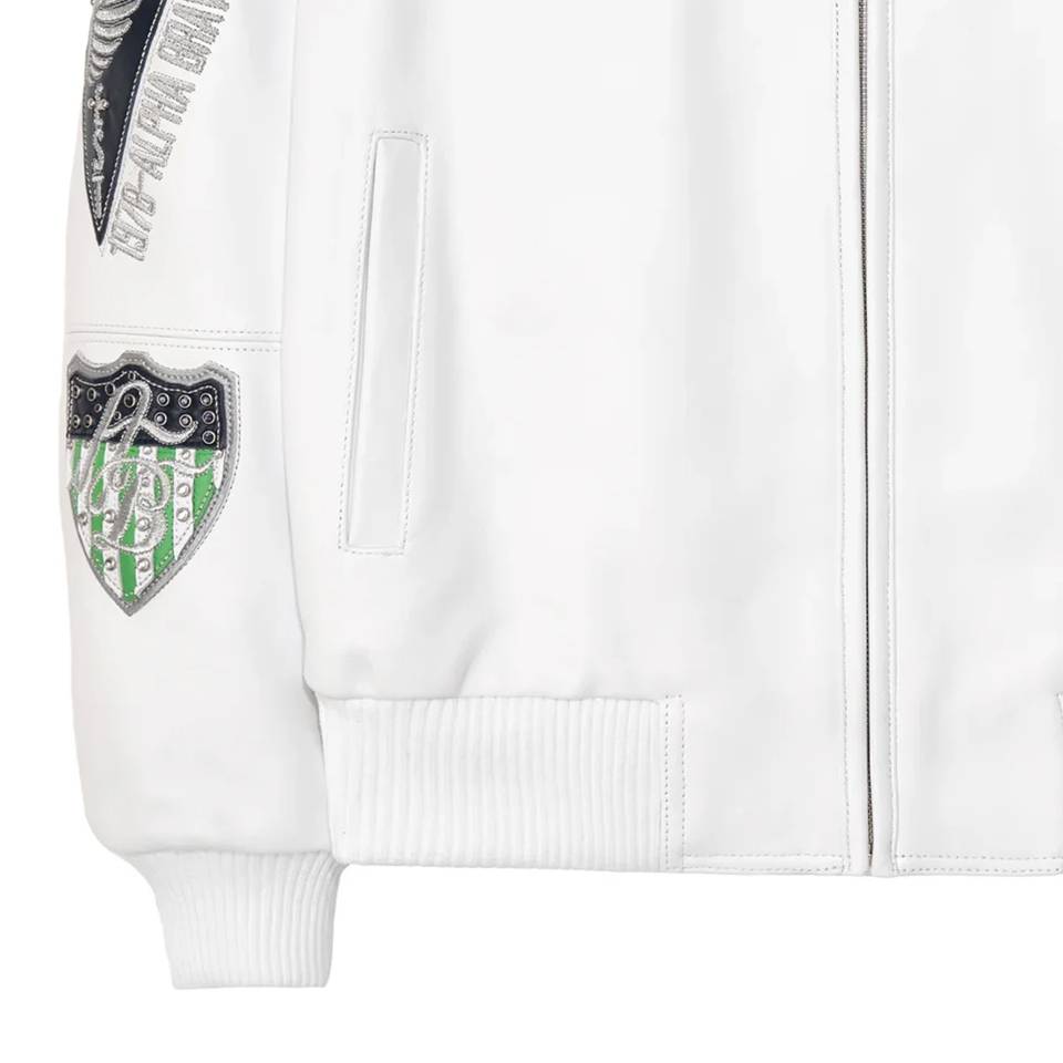 Pelle Pelle MB 197 American Bruiser White Plush Jacket