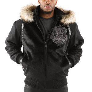 Pelle Pelle MB 1978 Black Fur Hood Jacket
