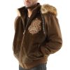 Pelle Pelle MB 1978 Brown Fur Hood Jacket