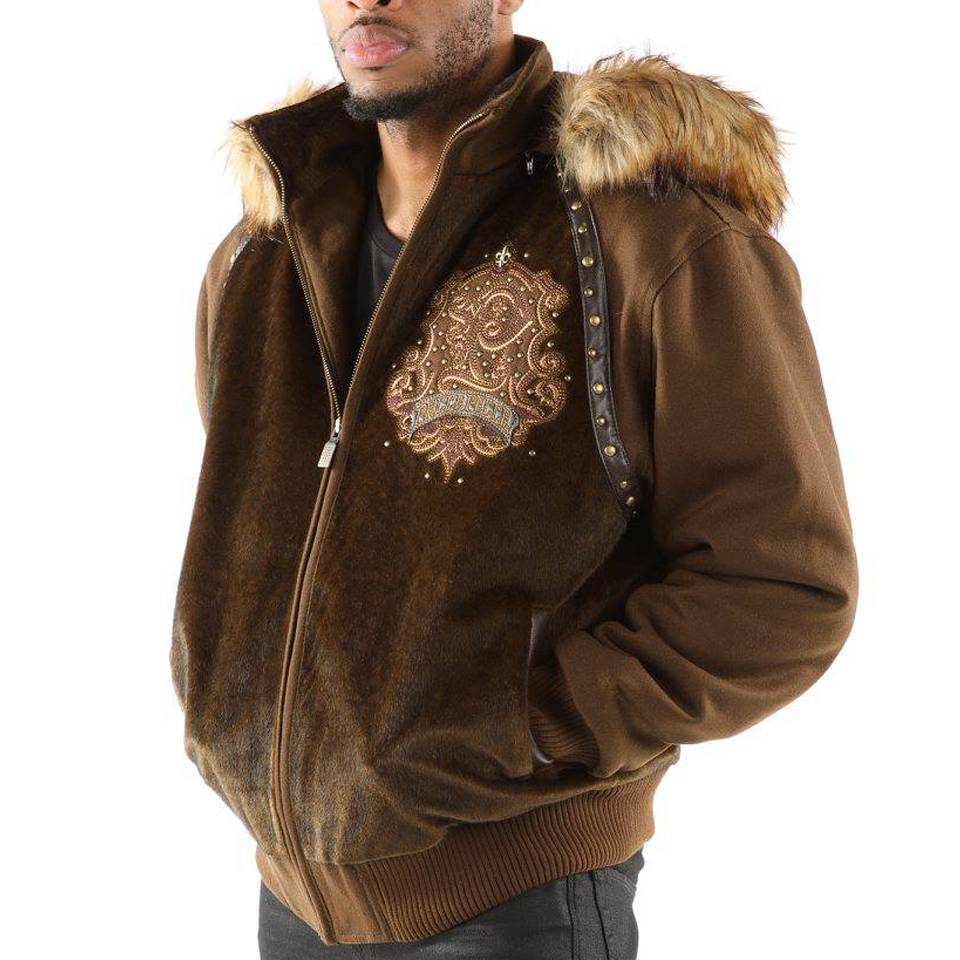 Pelle Pelle MB 1978 Brown Fur Hood Jacket