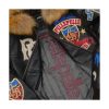 Pelle Pelle MB 1978 Bruiser Black Fur Hood Leather Jacket