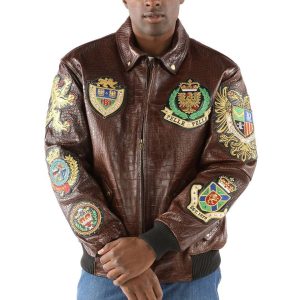 Pelle Pelle MB 1978 Coat of Arms Dark Brown Jacket