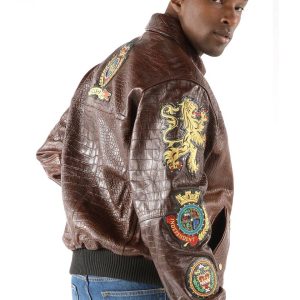 Pelle Pelle MB 1978 Coat of Arms Dark Brown Leather Jacket