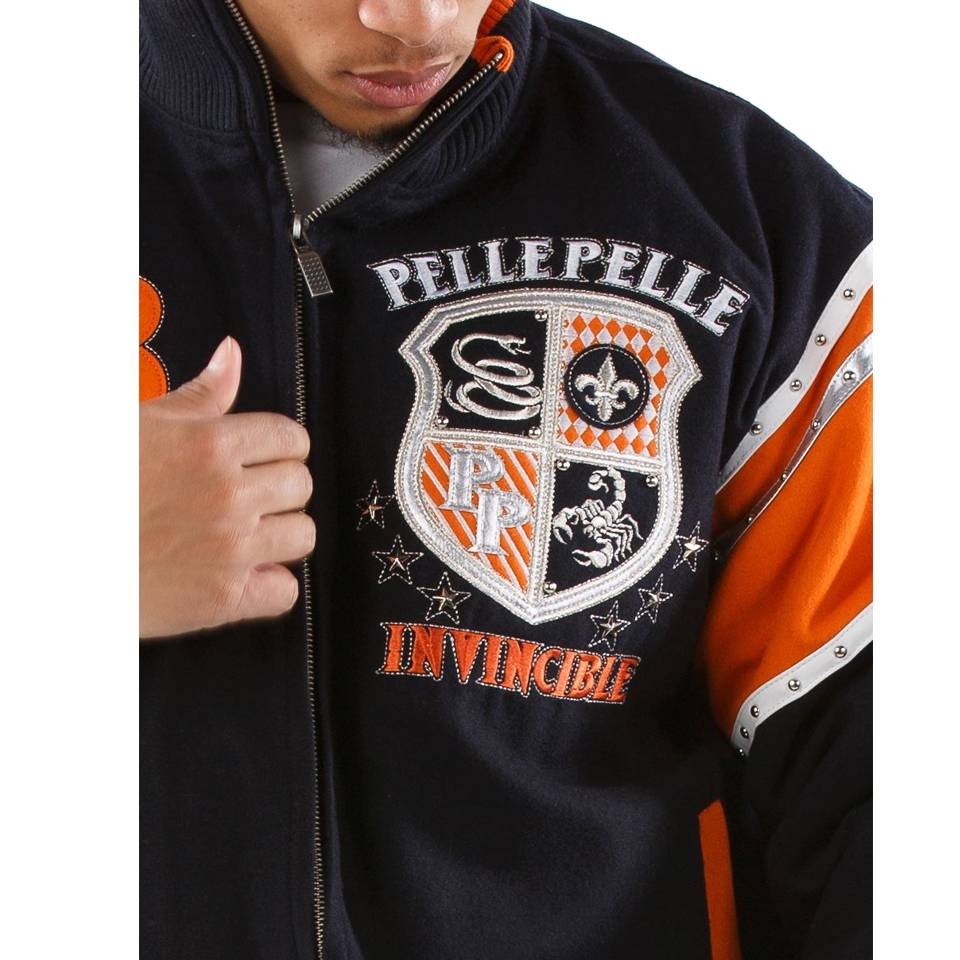Pelle Pelle MB 1978 Invincible Navy Blue Wool Jacket