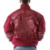 Pelle Pelle MB 1978 Studded Maroon Wool Jacket