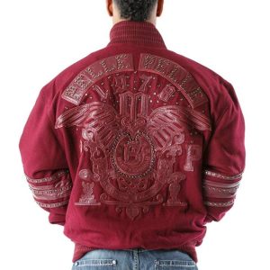 Pelle Pelle MB 1978 Studded Maroon Wool Jacket