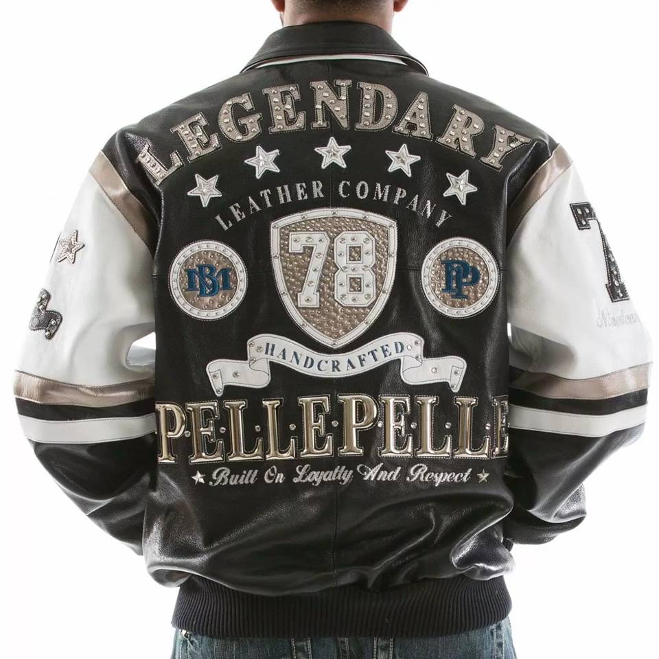 Pelle Pelle MB Black Legendary Encrusted Leather Jacket