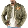 Pelle Pelle MB Cool Cat Olive Green Satin Jacket
