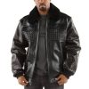 Pelle Pelle MB Fur Collar Black Bomber Jacket