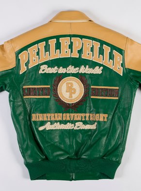 Pelle Pelle MB Limited Edition Green Leather Jacket