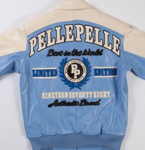 Pelle Pelle MB Limited Edition Light Blue Leather Jacket