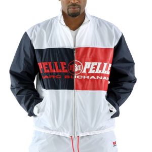 Pelle Pelle MB Mirror Jogger White Parachute Tracksuit For Men