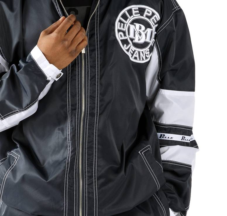 Pelle Pelle MB USA Jeans Velour Black Tracksuit