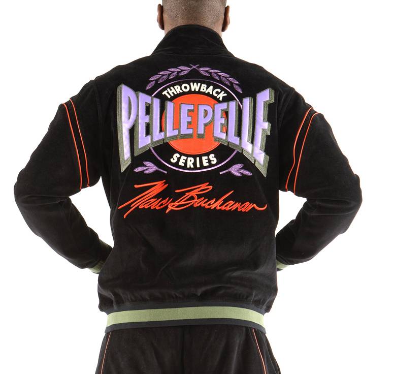 Pelle Pelle MB Velour Throwback Black Tracksuit For Men
