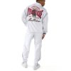 Pelle Pelle MB Velour Throwback White Cotton Tracksuit