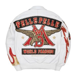 Pelle Pelle MB World Famous White Leather Jacket
