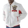 Pelle Pelle MB World Tour White Leather Jacket
