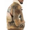 Pelle Pelle Make It Rain 78 Brown Fur Collar Genuine Leather Jacket