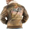 Pelle Pelle Make It Rain 78 Brown Fur Collar Leather Jacket