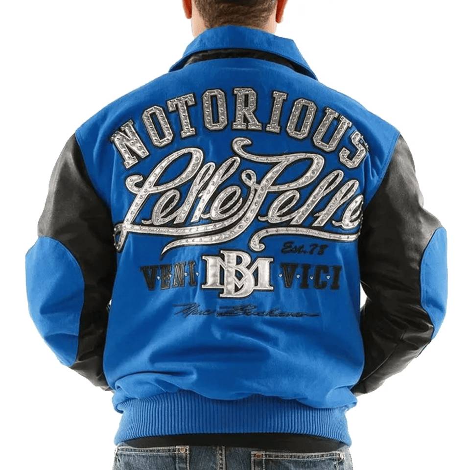 Pelle Pelle Marc Buchanan 78 Notorious Blue Wool Jacket