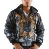 Pelle Pelle Marc Buchanan Full Smoke Black Bomber Hooded Jacket