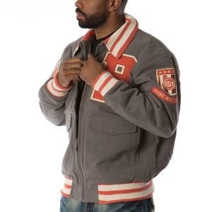 Pelle Pelle Marc Buchanan Grey Bomber Jacket