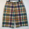 Pelle Pelle Marc Buchanan Reversible Plaid Shorts
