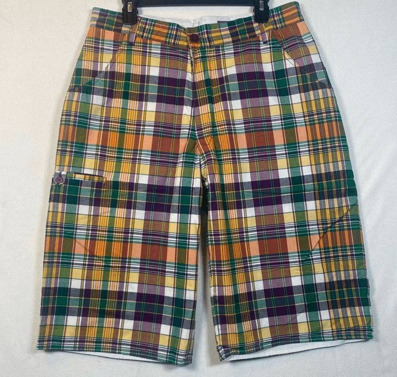 Pelle Pelle Marc Buchanan Reversible Plaid Shorts