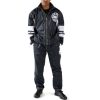 Pelle Pelle Marc Buchanan USA Jeans Velour Black Pure Nylon Tracksuit
