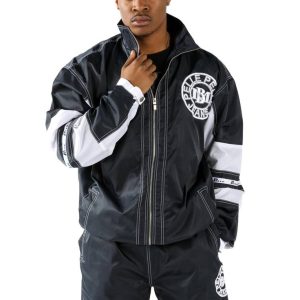 Pelle Pelle Marc Buchanan USA Jeans Velour Black Tracksuit