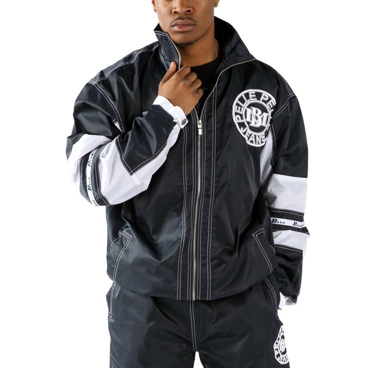 Pelle Pelle Marc Buchanan USA Jeans Velour Black Tracksuit