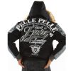 Pelle Pelle Men 1978 Exotic Black Fur Hood Wool Jacket