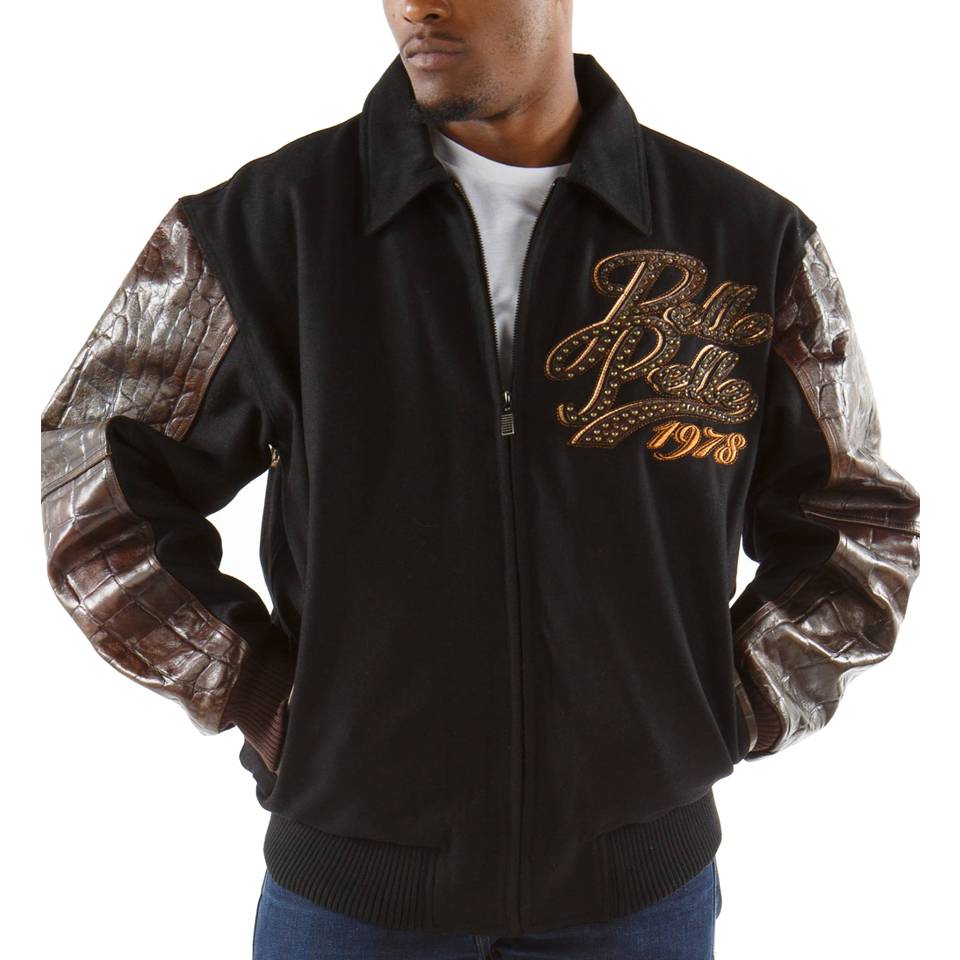 Pelle Pelle Men 1978 Exotic Black Wool Jacket