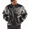 Pelle Pelle Men 1978 Prestige in Cabernet Alligator Black Jacket