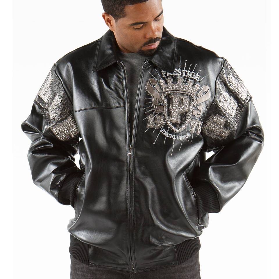 Pelle Pelle Men 1978 Prestige in Cabernet Alligator Black Jacket
